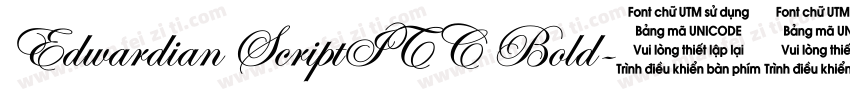 Edwardian ScriptITC Bold字体转换